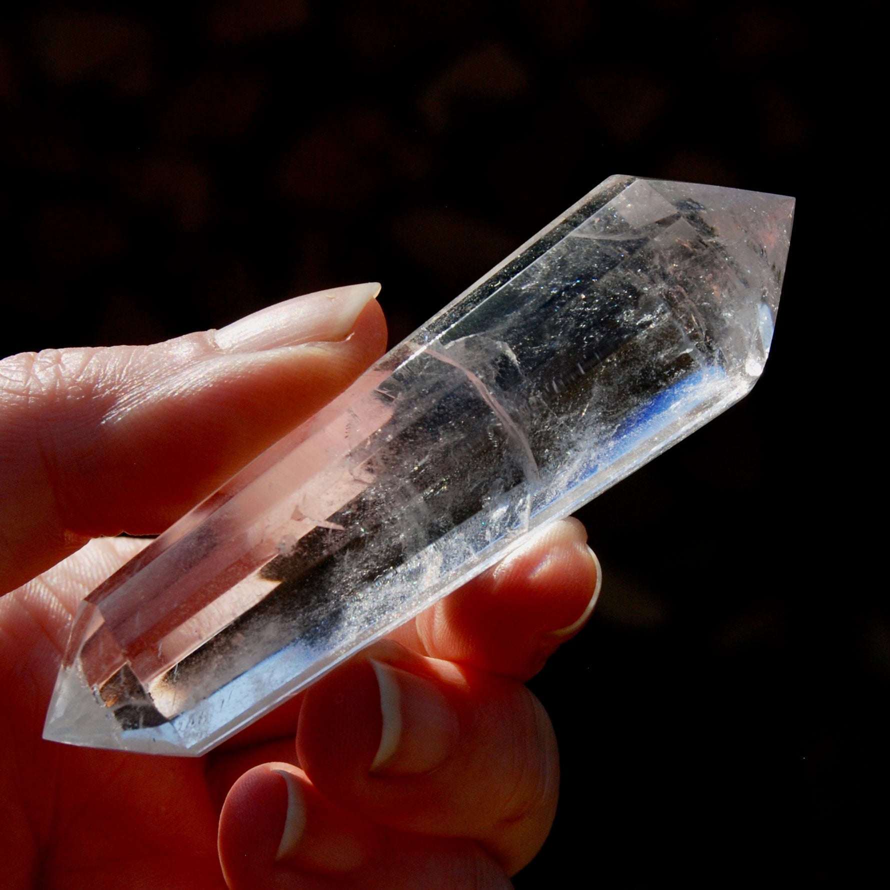 Clear Quartz Vogel Crystal – 12 Sided Healing Wand from Brazil Clear Quartz Vogel Crystal – 12 Sided Healing Wand from Brazil 