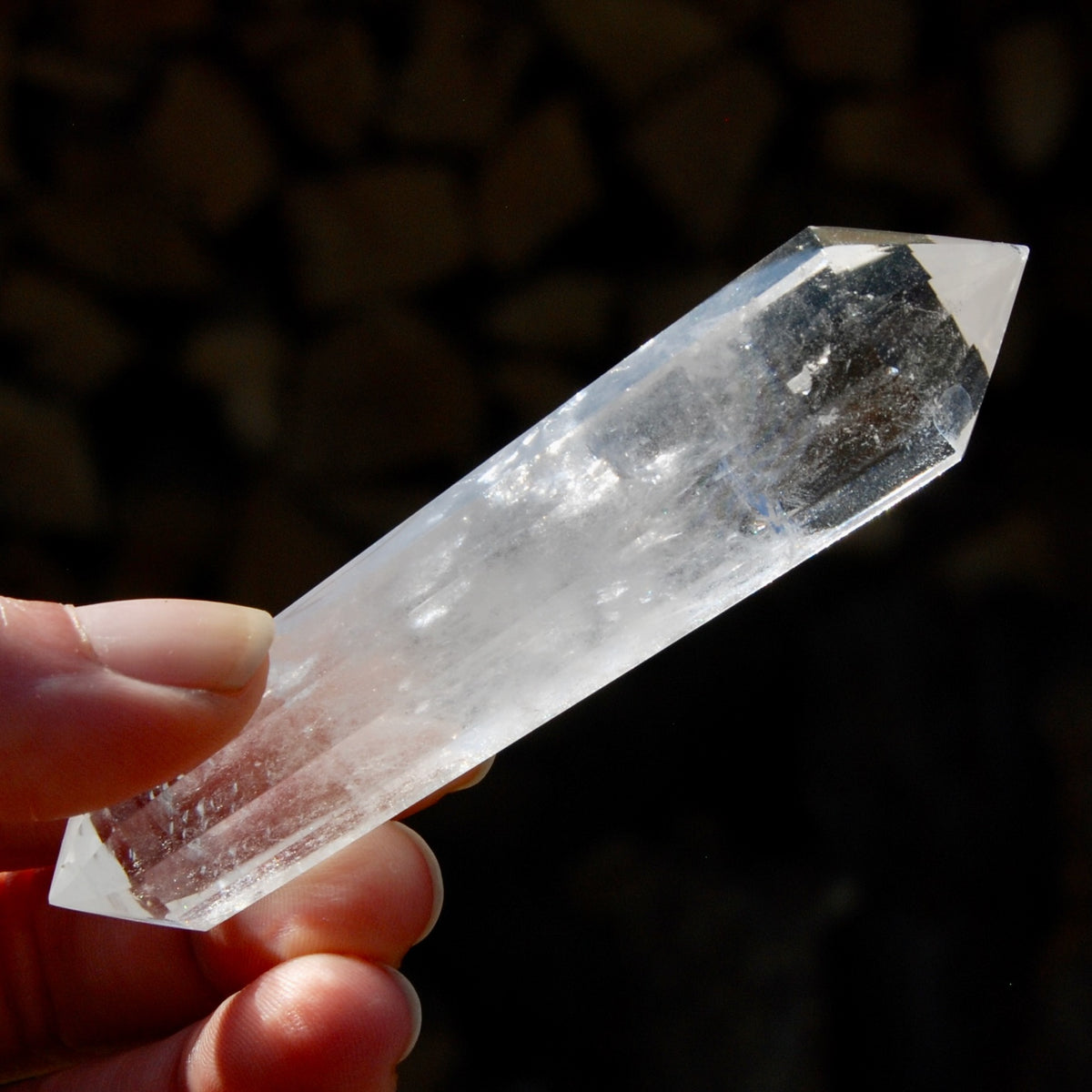 Clear Quartz Vogel Crystal – 12 Sided Healing Wand from Brazil