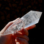 Clear Quartz Vogel Crystal – Rainbow Filled 12 Sided Healing Wand from Brazil