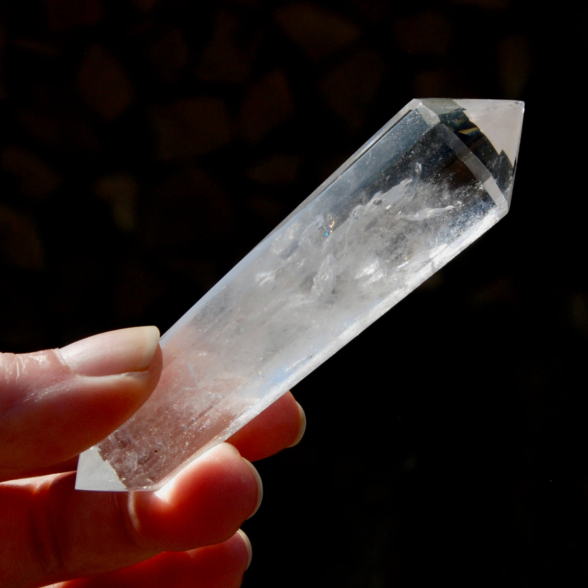 Clear Quartz Vogel Crystal – 12 Sided Healing Wand from Brazil