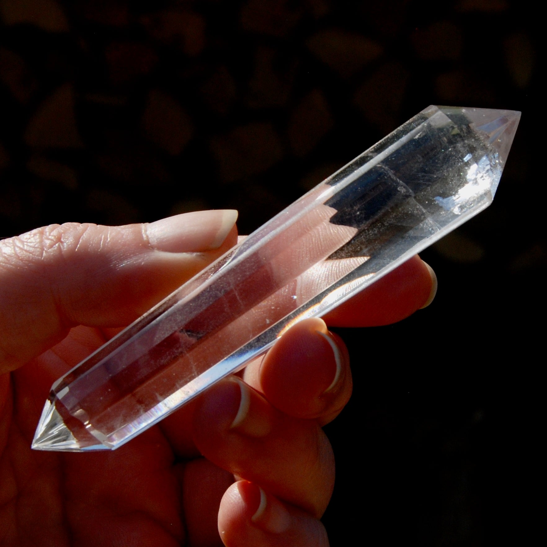 Clear Quartz Vogel Crystal – 12 Sided Healing Wand from Brazil