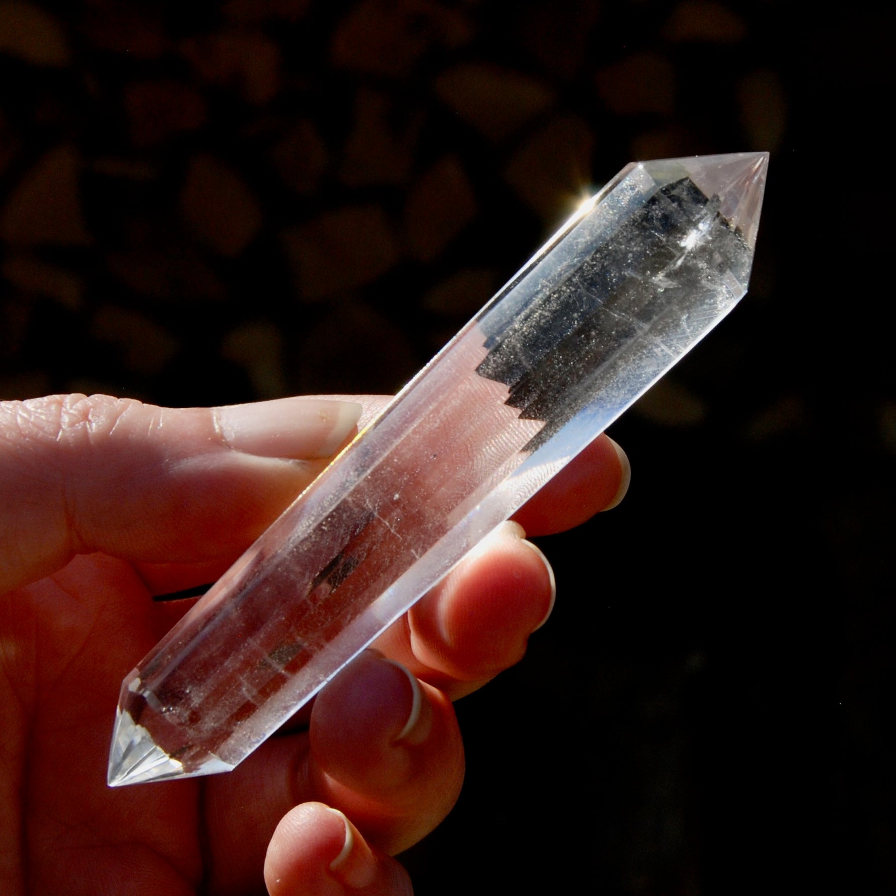 Clear Quartz Vogel Crystal – 12 Sided Healing Wand from Brazil