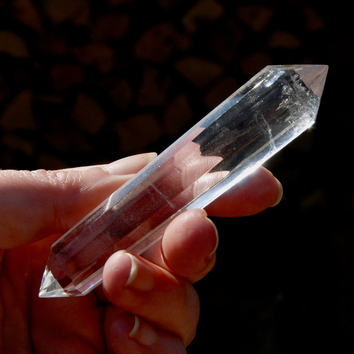 Clear Quartz Vogel Crystal – 12 Sided Healing Wand from Brazil