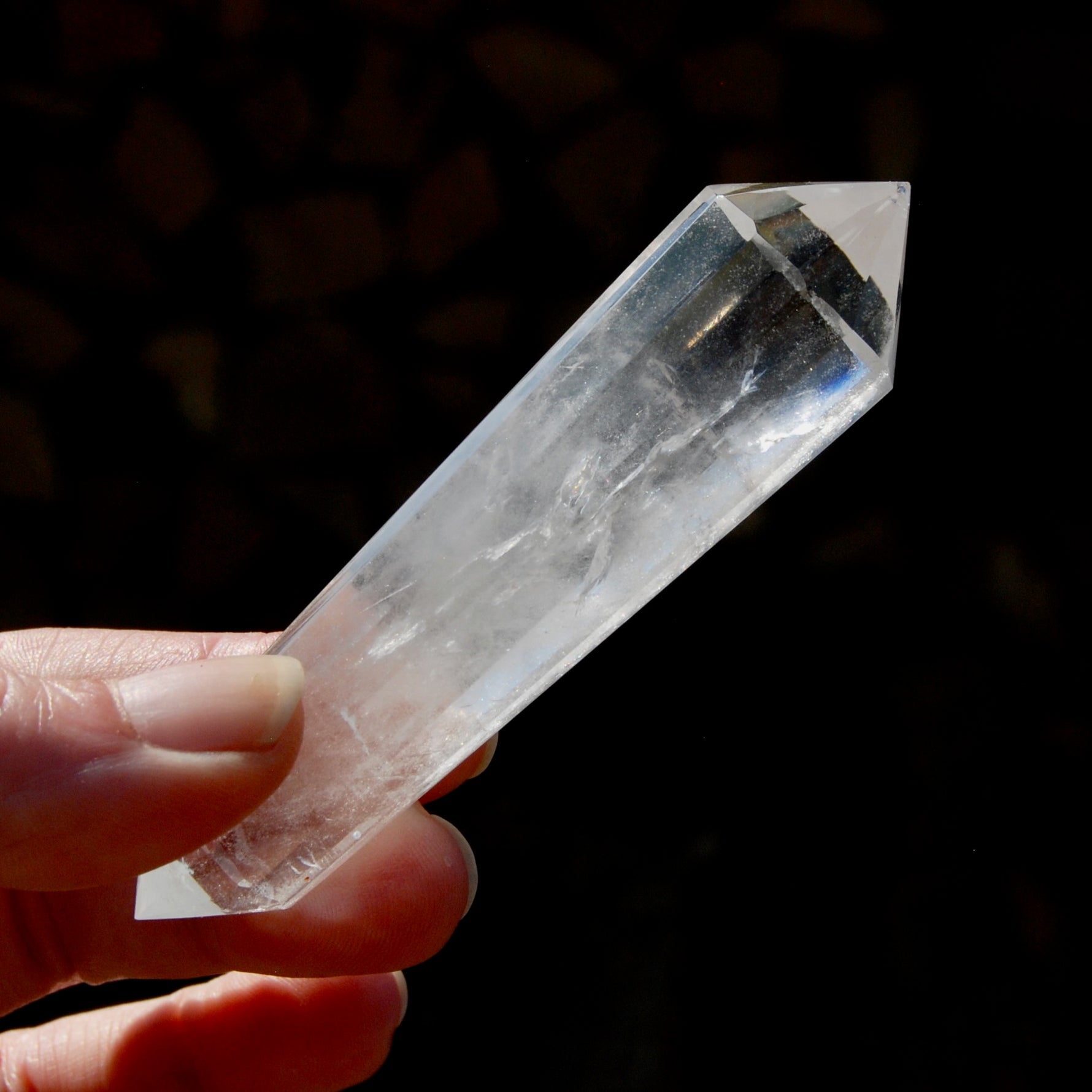 Clear Quartz Vogel Crystal – 12 Sided Healing Wand from Brazil