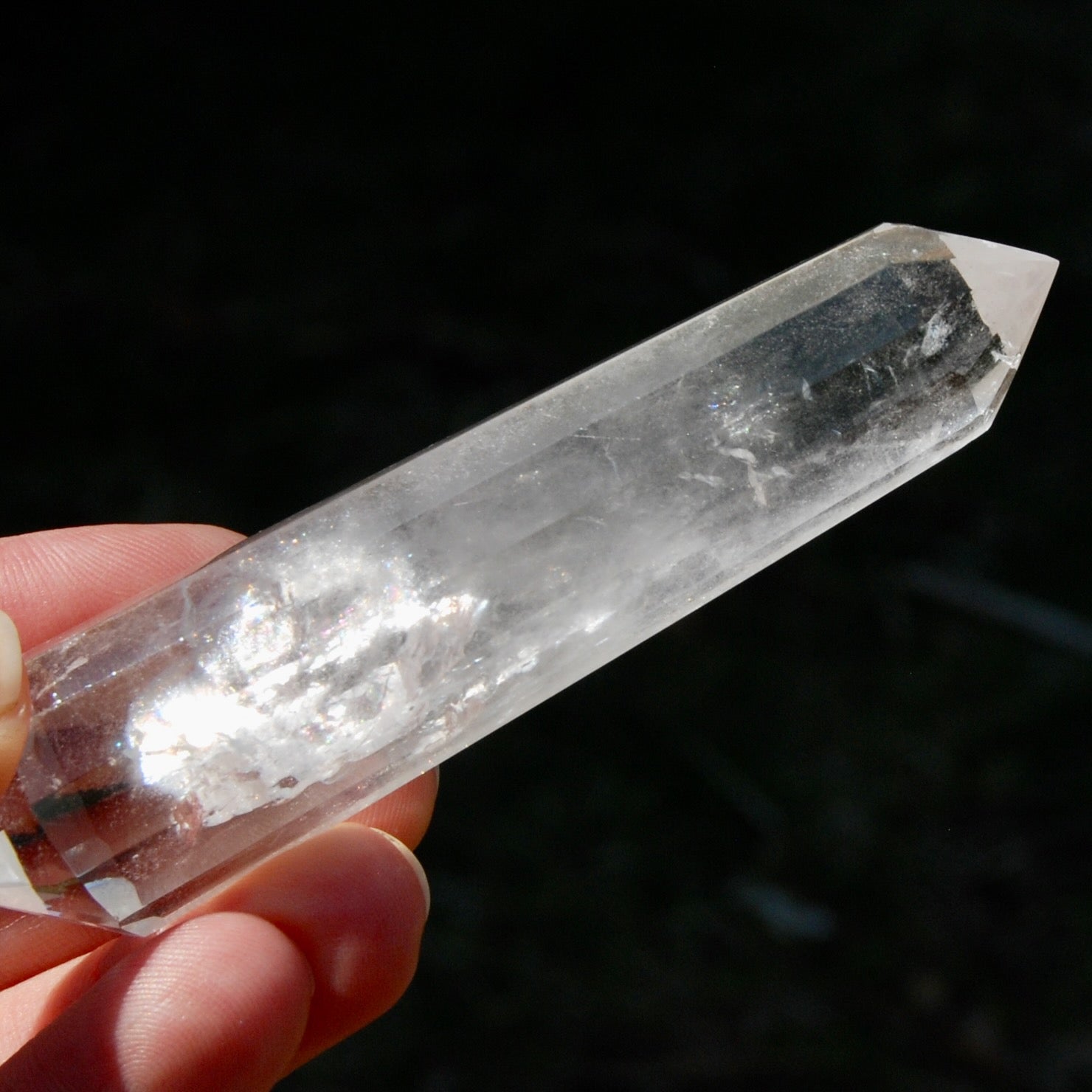 Clear Quartz Vogel Crystal – 12 Sided Healing Wand from Brazil