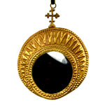 Primitive Holy Cross Ex Voto Milagro Mirror