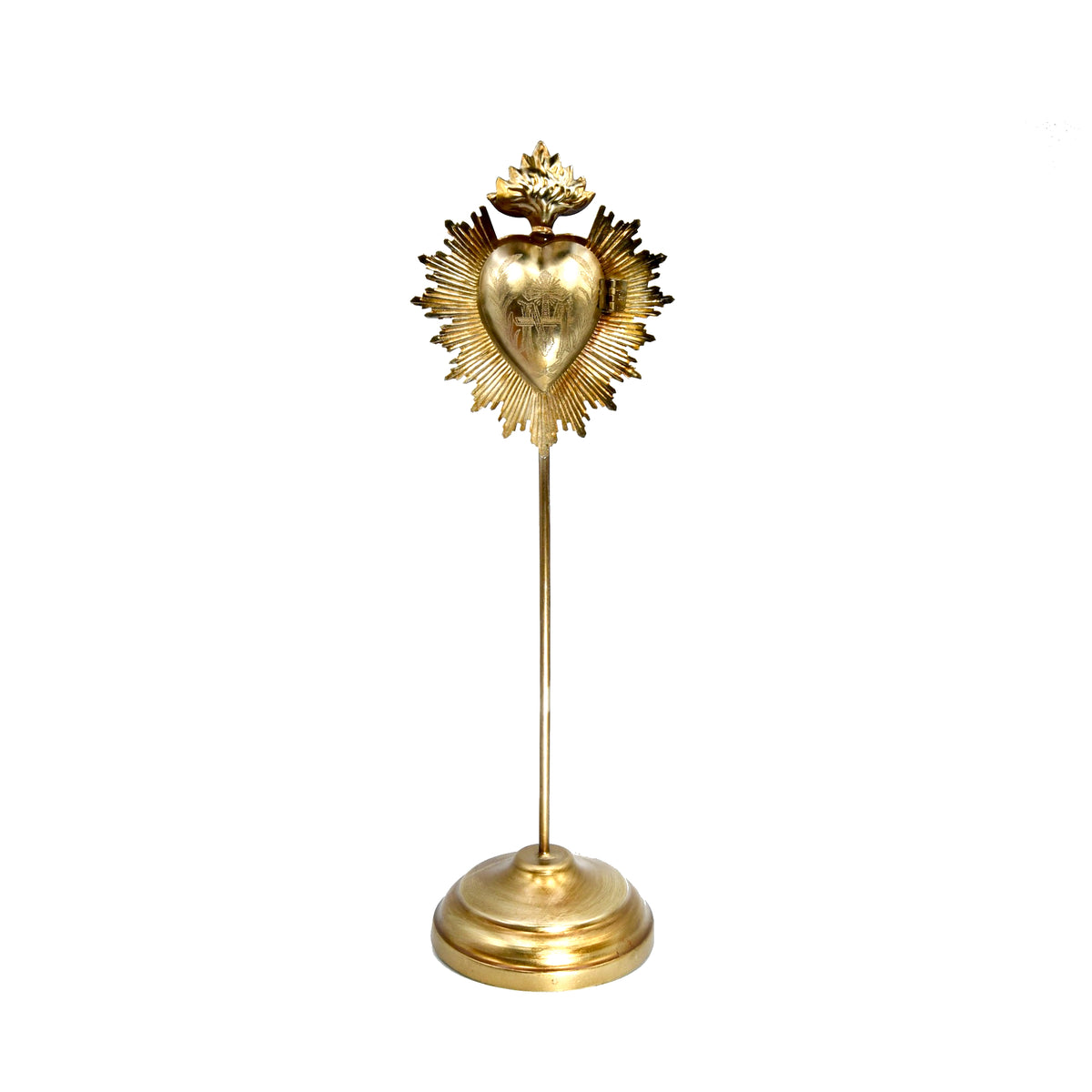  Sacred Heart Ex Voto Locket on Stand