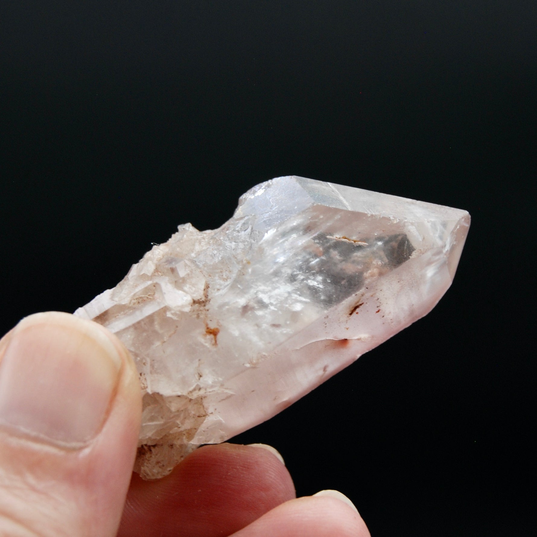 Pink Lithium Lemurian Quartz Crystal Starbrary, Brazil