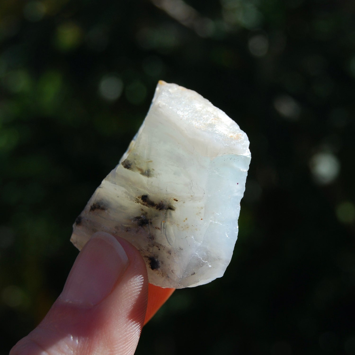 Blue Peruvian Opal Crystal, Raw Blue Andean Opal, Peru