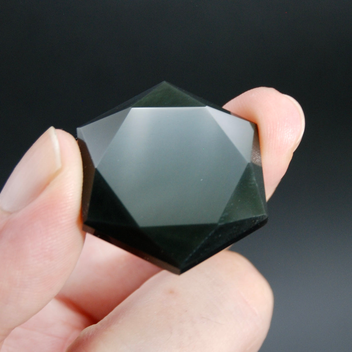 Rainbow Obsidian Crystal Star of David Sacred Geometry
