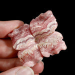 Genuine Rhodochrosite Carved Crystal Crystal Flower, Argentina