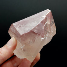 Load image into Gallery viewer, Large Tantric Twin Trigonic Record Keeper Pink Lithium Lemurian Quartz Crystal Dreamsicle Starbrary, Brazil
