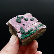 Load image into Gallery viewer, Cobaltoan Calcite Malachite Crystal Cluster, Cobalto Calcite
