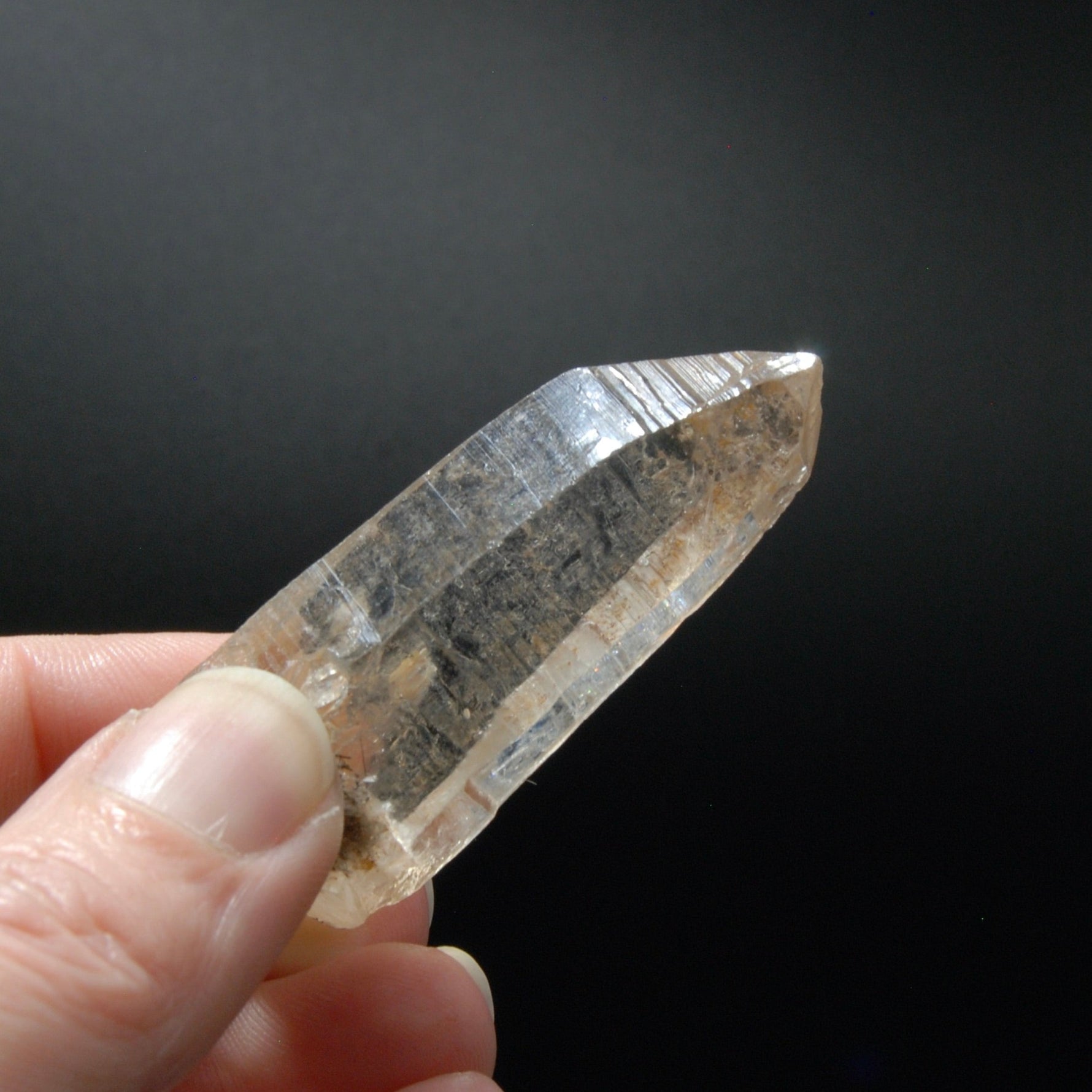 Rare Etched Golden Healer Himalayan Kullu Quartz Crystal