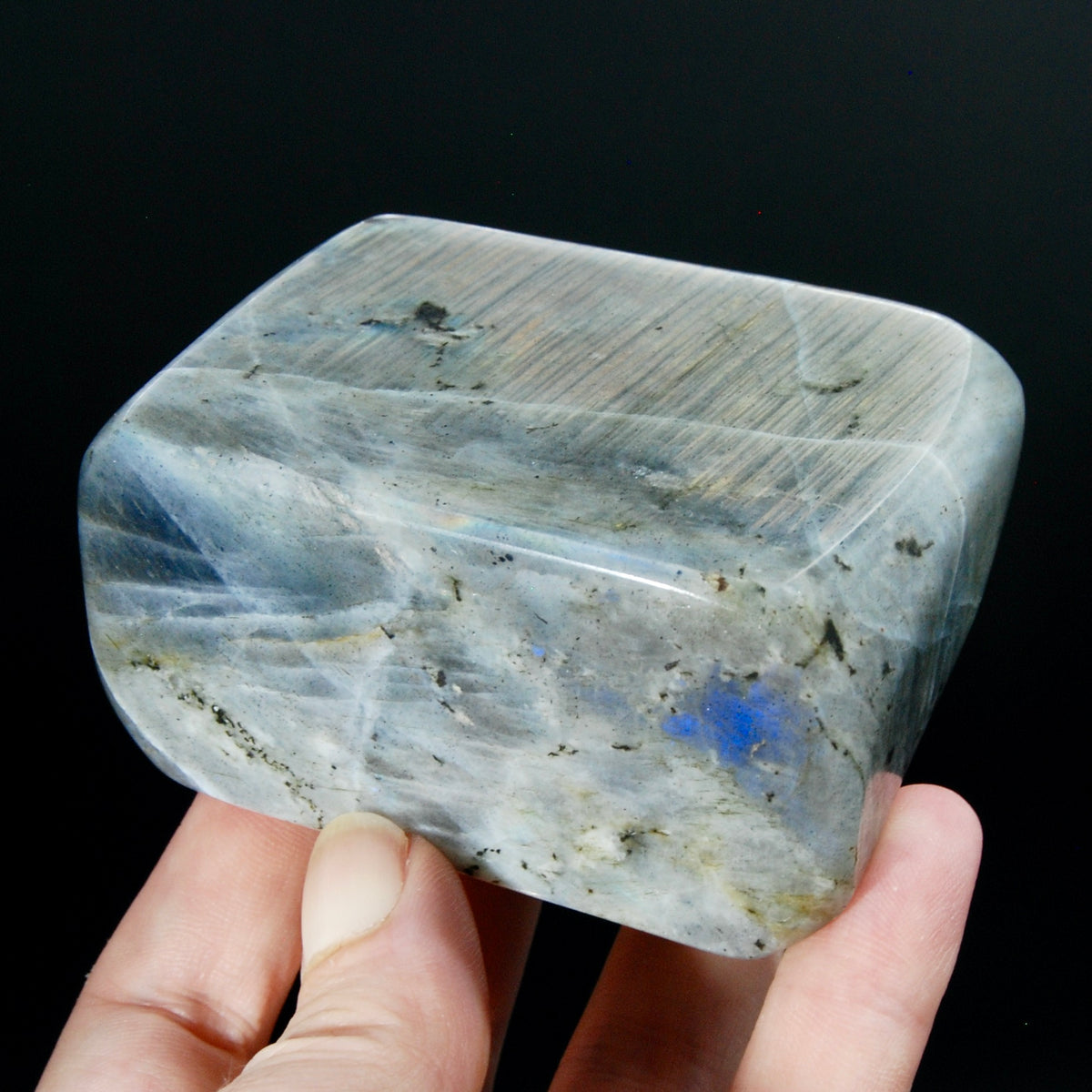 Sunset Labradorite Crystal Freeform Tower, Super Flashy Spectrolite
