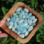 Aquamarine Gemstone Tumbled Stones