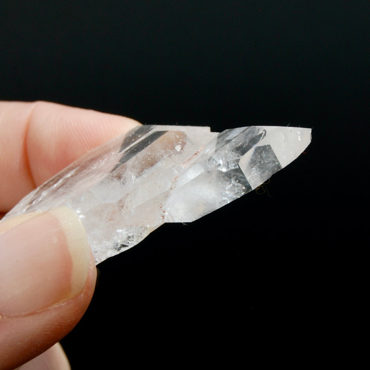 Pink Faden Quartz Crystal Cluster, Colombia