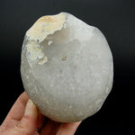 Natural Crystalline Agate Carved Crystal Freeform Bowl