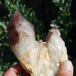 Hematoid Quartz Crystal Cathedral Point, Record Keepers, Raw Red Hematite Quartz, Zimbabwe