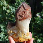 Hematoid Quartz Crystal Cathedral Point, Record Keepers, Raw Red Hematite Quartz, Zimbabwe