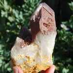Hematoid Quartz Crystal Cathedral Point, Record Keepers, Raw Red Hematite Quartz, Zimbabwe