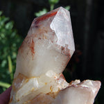 Hematoid Quartz Crystal Cathedral Point, Record Keepers, Raw Red Hematite Quartz, Zimbabwe
