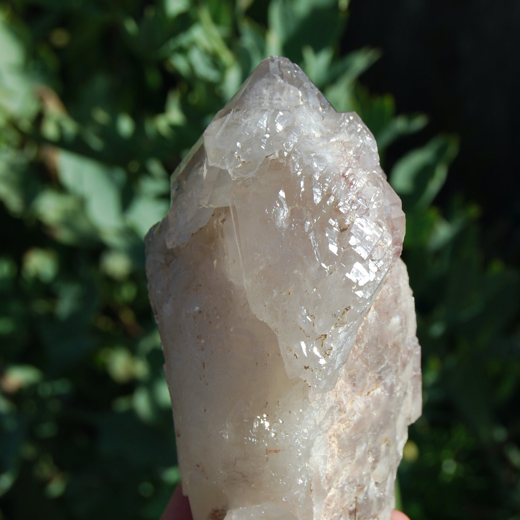 Hematoid Quartz Crystal Cathedral Point, Record Keepers, Raw Red Hematite Quartz, Zimbabwe