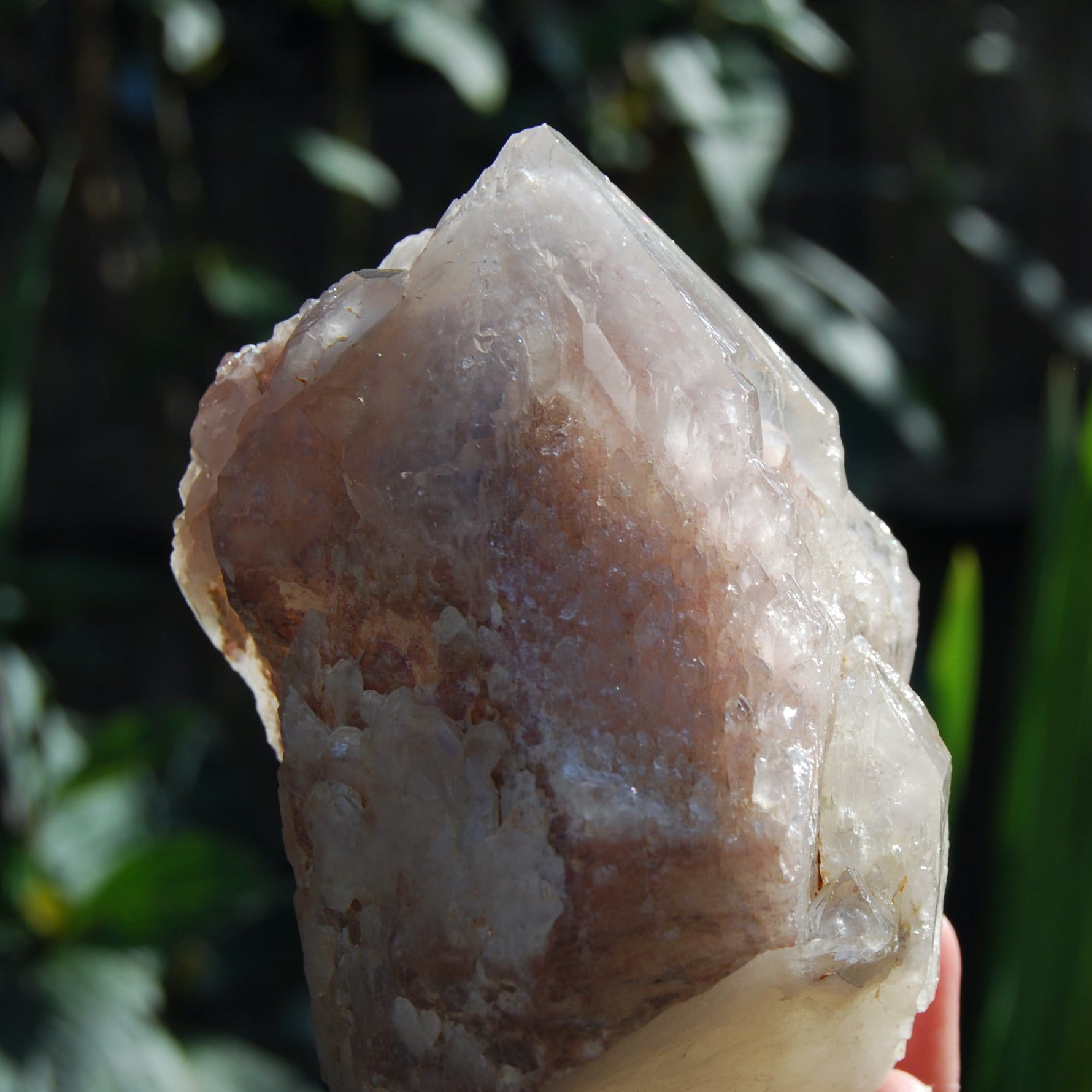 Hematoid Quartz Crystal Cathedral Point, Record Keepers, Raw Red Hematite Quartz, Zimbabwe