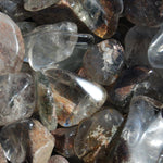 Lodolite Garden Quartz Crystal Tumbled Stones, Small Crystal Set