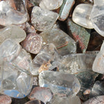 Lodolite Garden Quartz Crystal Tumbled Stones, Small Crystal Set