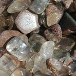 Lodolite Garden Quartz Crystal Tumbled Stones, Small Crystal Set