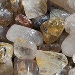 Golden Rutile Quartz Crystal Tumbled Stones