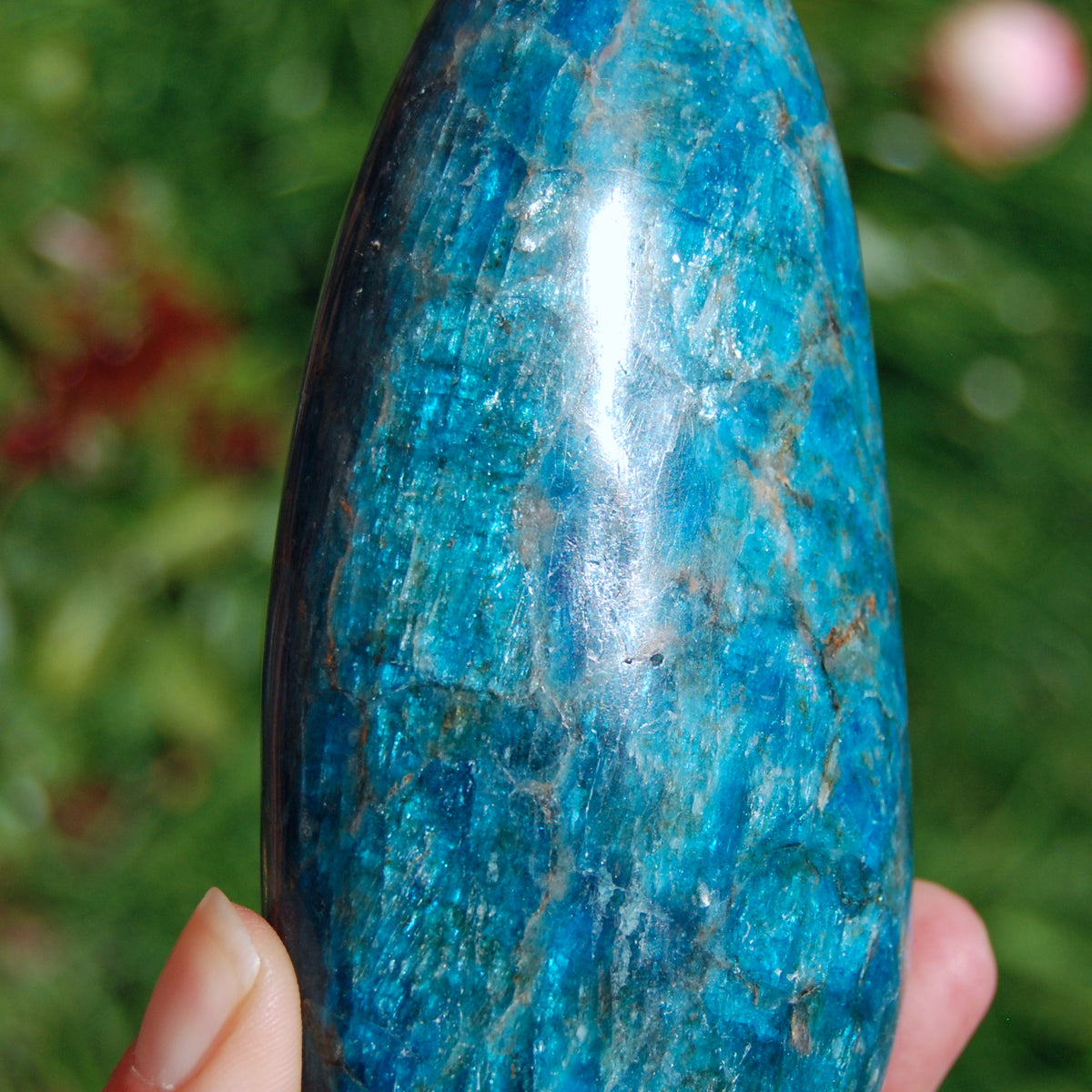 Large Apatite Crystal Freeform Tower
