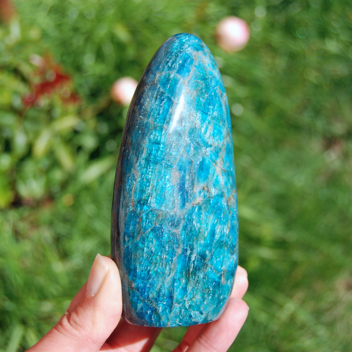 Large Apatite Crystal Freeform Tower
