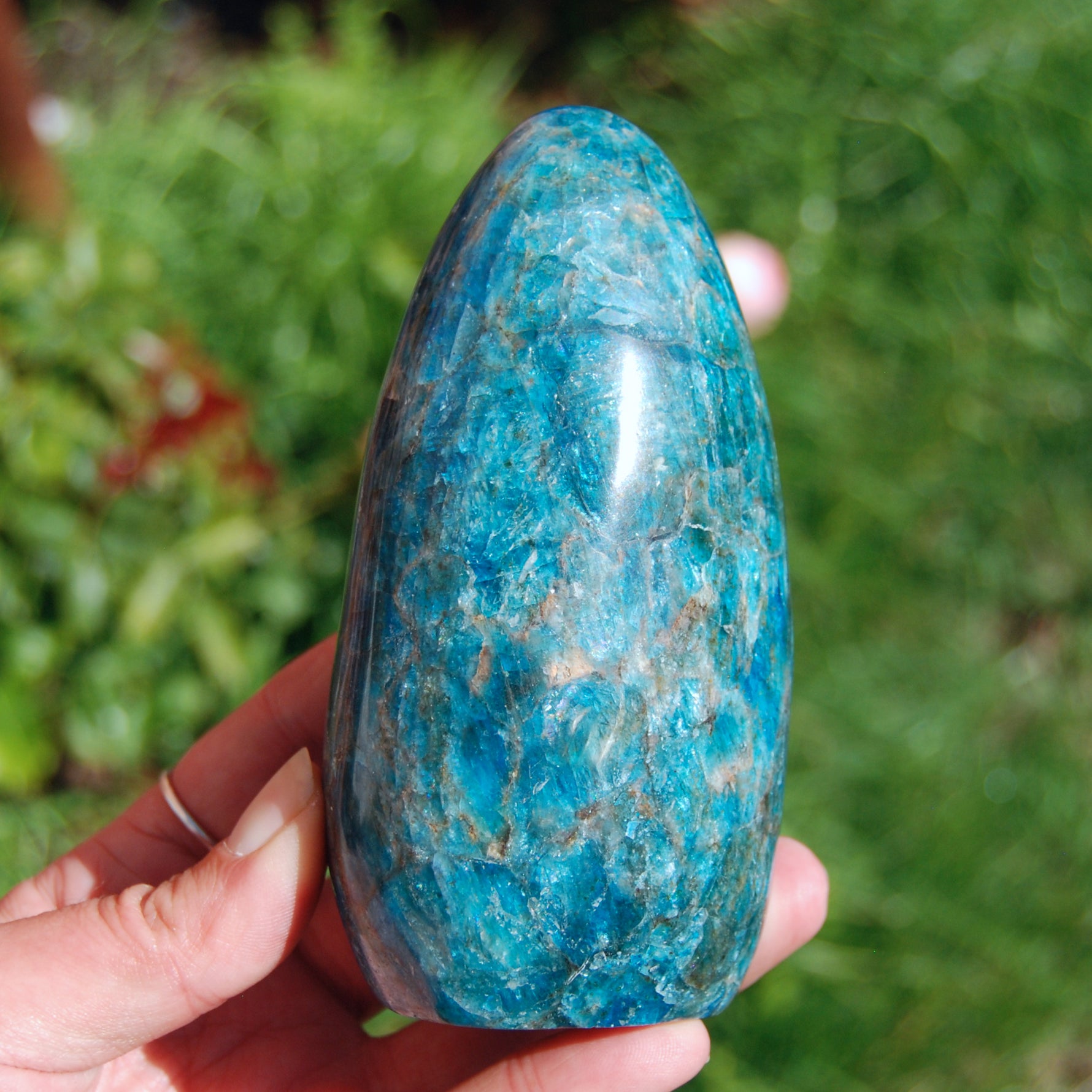 Large Apatite Crystal Freeform Tower
