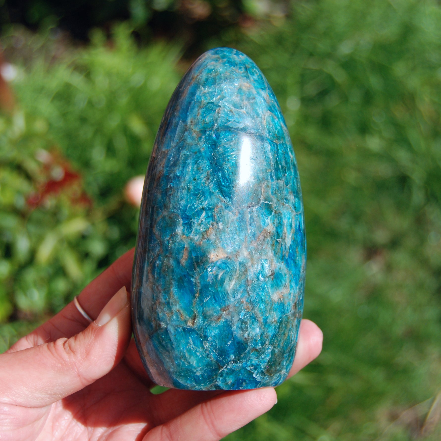 Large Apatite Crystal Freeform Tower