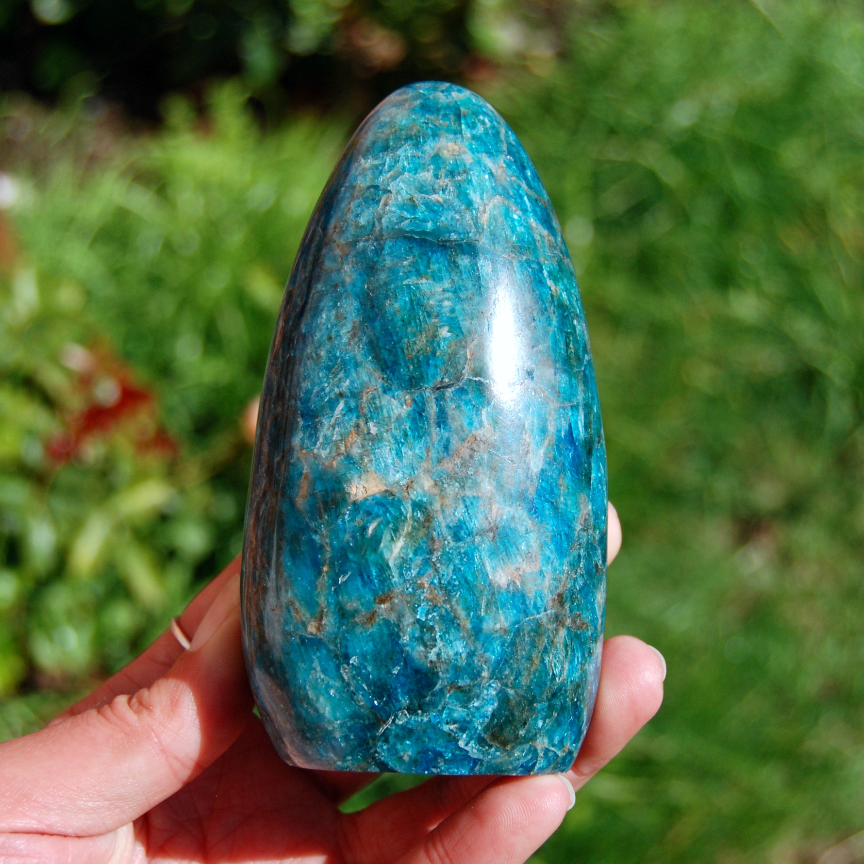 Large Apatite Crystal Freeform Tower