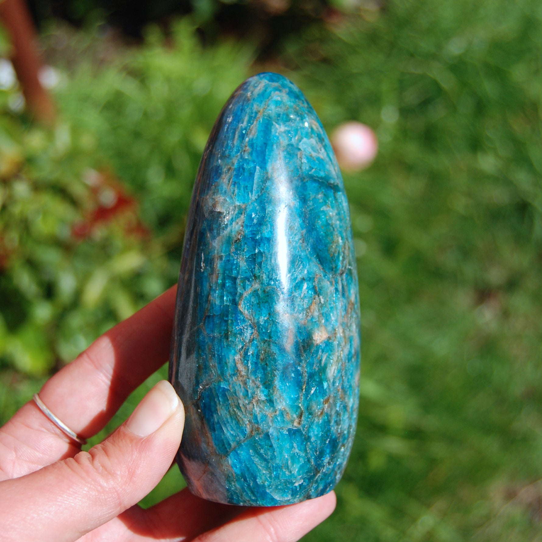 Large Apatite Crystal Freeform Tower