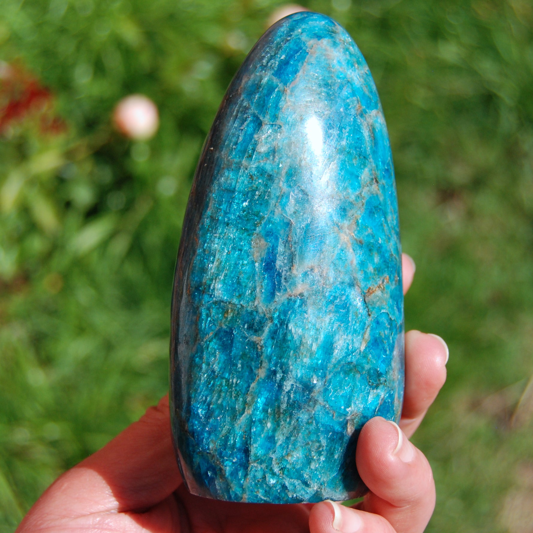 Large Apatite Crystal Freeform Tower