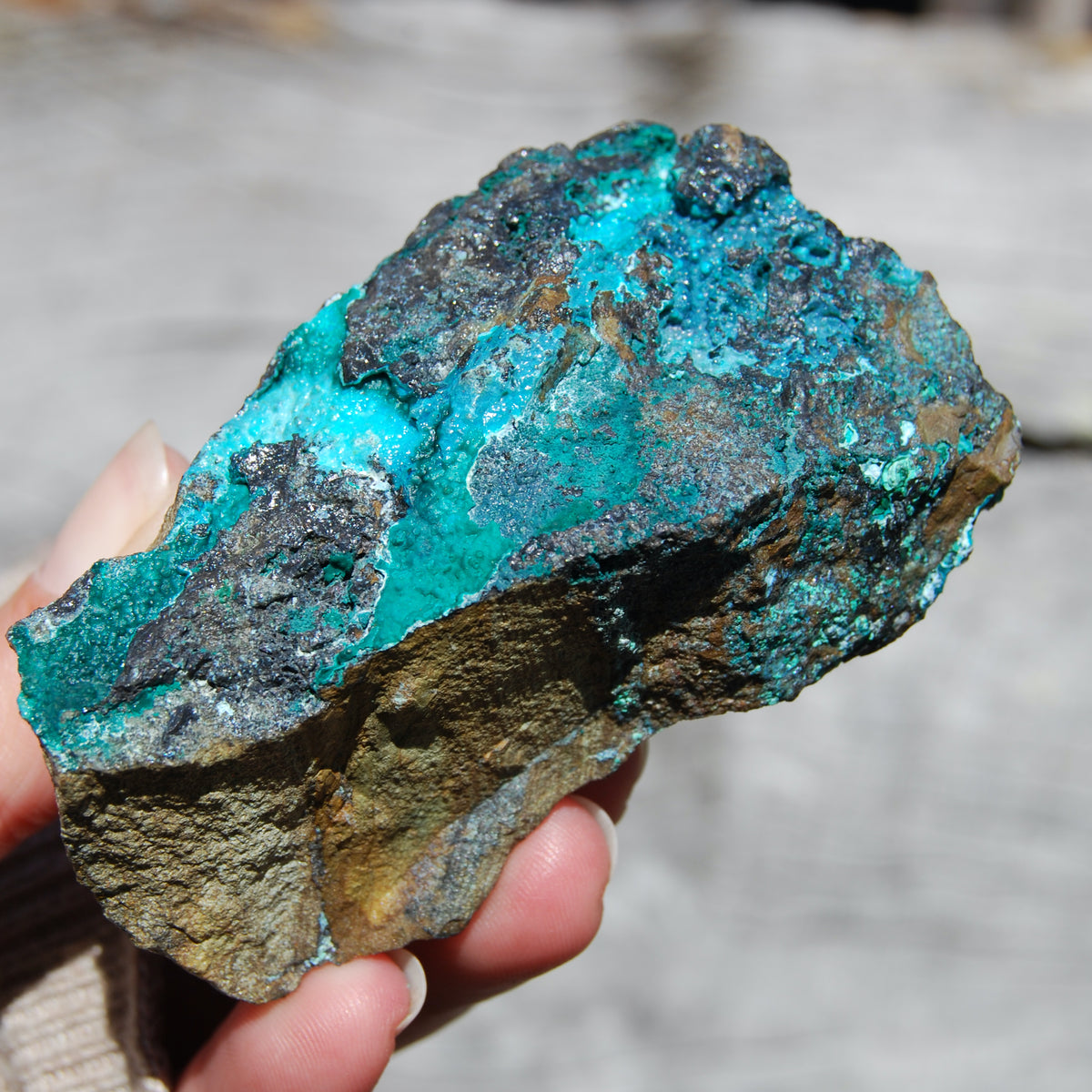 Silica Chrysocolla Crystal, Natural Raw Chrysocolla Malachite
