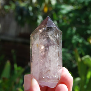 Elestial Amethyst Crystal, Smoky African Amethyst Window Quartz, Chiredzi, Zimbabwe