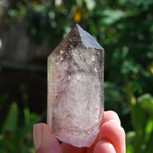 Load image into Gallery viewer, Elestial Amethyst Crystal, Smoky African Amethyst Window Quartz, Chiredzi, Zimbabwe
