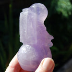 Purple Fluorite Crystal Astronaut on Moon