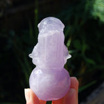 Purple Fluorite Crystal Astronaut on Moon