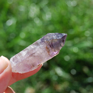 Amethyst Elestial Crystal Scepter, Chiredzi Smoky Amethyst Window Quartz, Zimbabwe
