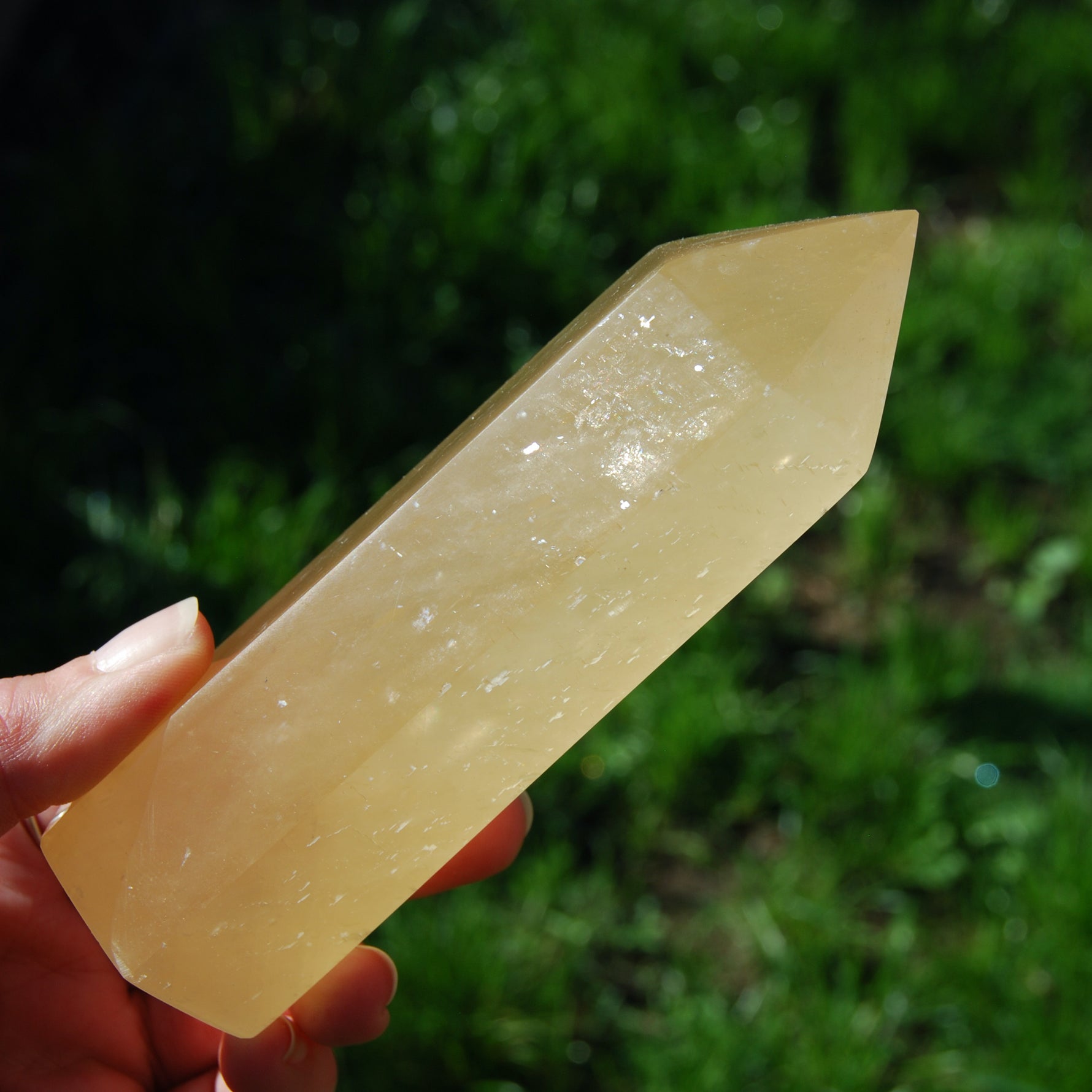 Honey Calcite Crystal Tower