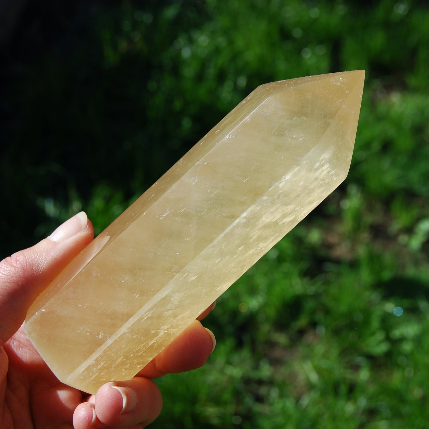 Honey Calcite Crystal Tower