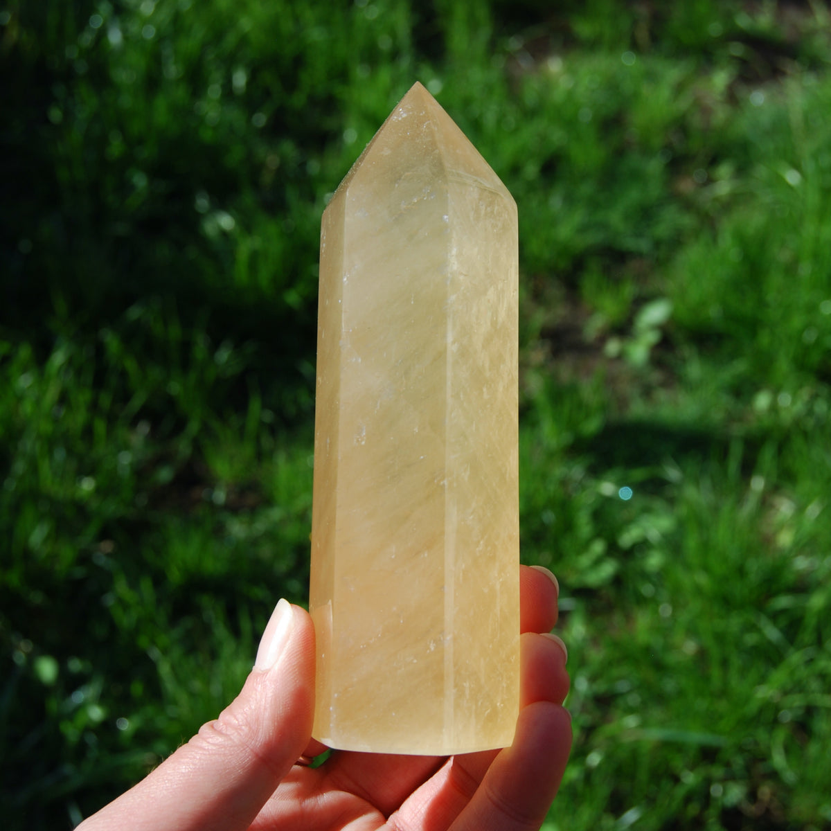 Honey Calcite Crystal Tower