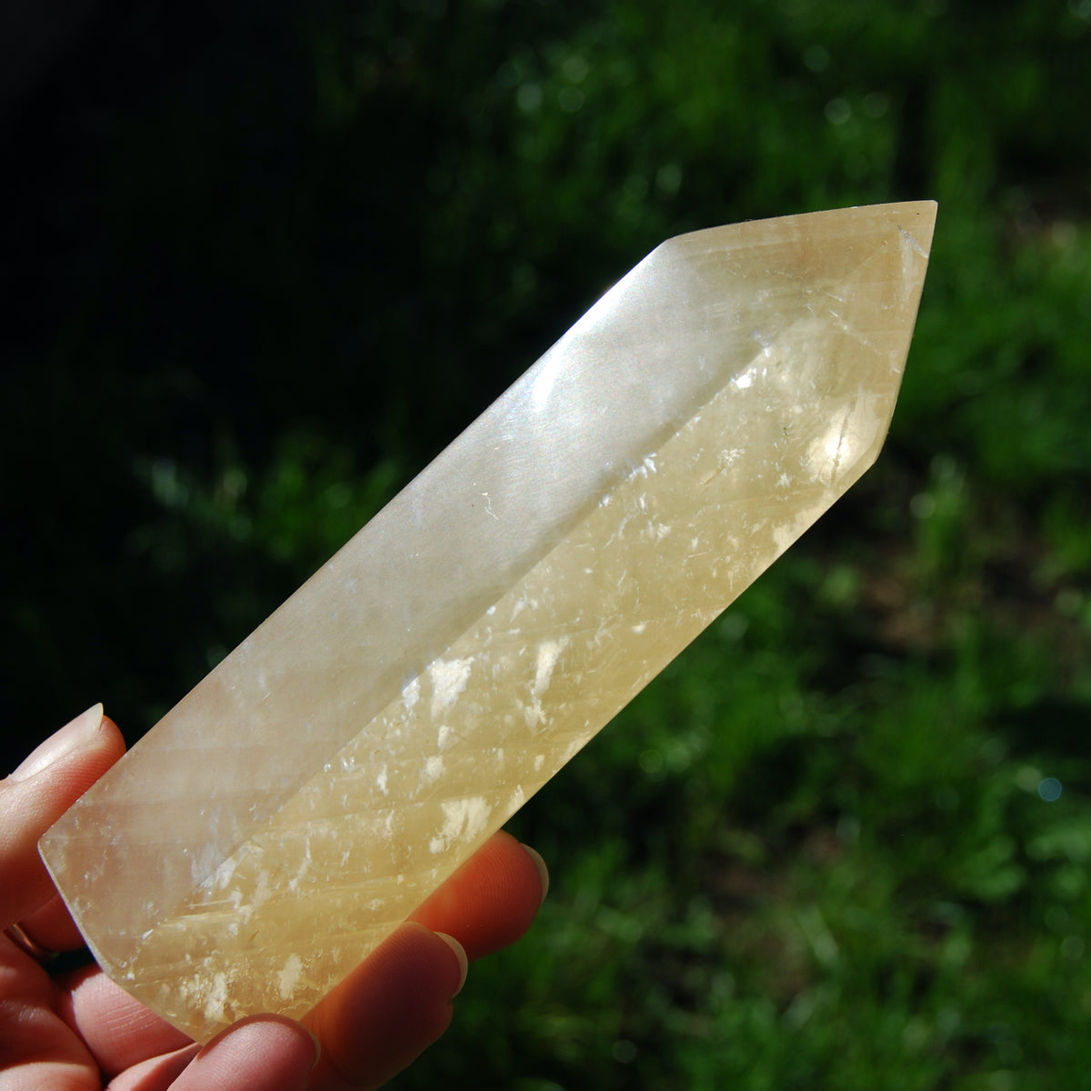 Honey Calcite Crystal Tower