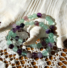 Load image into Gallery viewer, Rainbow Fluorite Crystal Bead Bracelet
